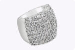 6.73 Carat Round Brilliant Statement | Brilliant White | 14K White Gold | Radiant Elegance - Image 5