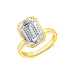 5.27 Carat Emerald-cut Statement | 18K Yellow Gold | Refined Grandeur - Image 4