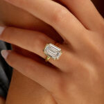 5.27 Carat Emerald-cut Statement | 18K Yellow Gold | Refined Grandeur