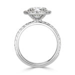 5 Carat Round Brilliant Diamond Ring | Brilliant White | 14K White Gold - Image 3