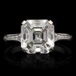 4.58 Carat Asscher Statement | Brilliant White | 14K White Gold | Modern Nobility