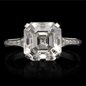 4.58 Carat Asscher Statement | Brilliant White | 14K White Gold | Modern Nobility