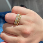 Radiant Eternity Band | Fancy Yellow | 14K White Gold | Sunlit Royal Radiance | Signature - Image 2