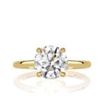 2 Carat Round Brilliant Diamond Ring | Brilliant White | 14K White Gold | Quiet Power