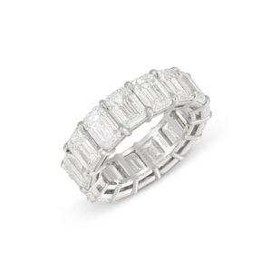 16 Carat Emerald Eternity Band | 14K White Gold | High Jewellery Supremacy