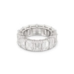 16 Carat Emerald Eternity Band | 14K White Gold | Collector’s Grade Grandeur - Image 3