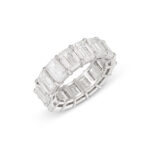 16 Carat Emerald Eternity Band | 14K White Gold | Iconic Presence | Heirloom