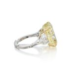 16 Carat Round Brilliant Statement | Fancy Yellow | 14K White Gold - Image 3