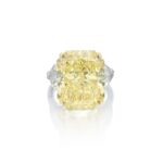 16 Carat Round Brilliant Statement | Fancy Yellow | 14K White Gold