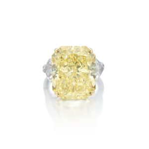 16 Carat Round Brilliant Statement | Fancy Yellow | 14K White Gold