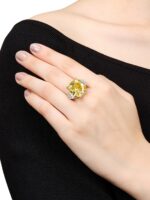 16 Carat Round Brilliant Statement | Fancy Yellow | 14K White Gold | Sunlit Royal Radiance - Image 4