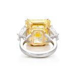 16 Carat Round Brilliant Statement | Fancy Yellow | 14K White Gold - Image 3