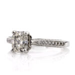 1.8 Carat Cushion Diamond Ring | Brilliant White | 14K White Gold | Refined Light | Heirloom - Image 2