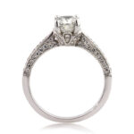 1.8 Carat Cushion Diamond Ring | Brilliant White | 14K White Gold | Refined Light | Heirloom - Image 4
