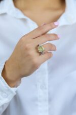 10.11 Carat Radiant Diamond Ring | Fancy Yellow | 18K Gold | Sunlit Royal Radiance - Image 2