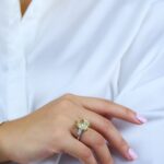 10.11 Carat Radiant Diamond Ring | Fancy Yellow | 18K Gold | Sunlit Royal Radiance