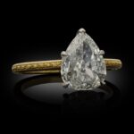 1.78 Carat Pear Statement | Brilliant White | 14K White Gold | Pure Sophistication