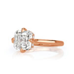 2.11 Carat Assher Cut Diamond Ring | Brilliant White | 14K White Gold | A Classic Statement - Image 2