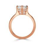 2.11 Carat Assher Cut Diamond Ring | Brilliant White | 14K White Gold | A Classic Statement - Image 3