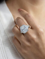 15.09 Carat Radiant Diamond Ring | Brilliant White | 18K Gold | Grand Palais Radiance - Image 2
