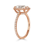 2.12 Carat Pear Diamond Ring | Brilliant White | 14K White Gold | Quiet Power | Heirloom - Image 3