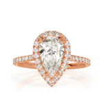 2.12 Carat Pear Diamond Ring | Brilliant White | 14K White Gold | Quiet Power | Heirloom