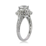 2.11 Carat Round Brilliant Diamond Ring | Brilliant White | 14K White Gold | Modern Nobility - Image 2