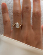 2 Carat Cushion Statement | Brilliant White | 14K White Gold | A Classic Statement - Image 3