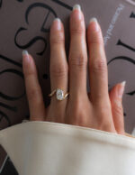 2 Carat Cushion Statement | Brilliant White | 14K White Gold | A Classic Statement - Image 4