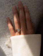 2 Carat Cushion Statement | Brilliant White | 14K White Gold | A Classic Statement - Image 5