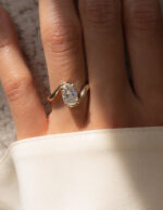 2 Carat Cushion Statement | Brilliant White | 14K White Gold | A Classic Statement - Image 6