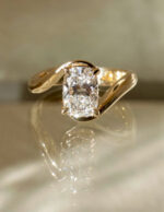2 Carat Cushion Statement | Brilliant White | 14K White Gold | A Classic Statement