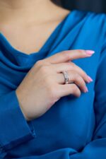 5.15 Carat Round Brilliant Band | Brilliant White | 18K Gold | Radiant Elegance - Image 2