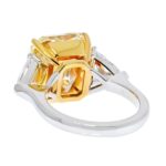 0.78 Carat Radiant Statement | Fancy Yellow | VVS2 | 14K White Gold - Image 3