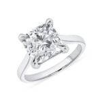 5.02 Carat Cushion Statement | Brilliant White | 18K Yellow Gold | Refined Grandeur