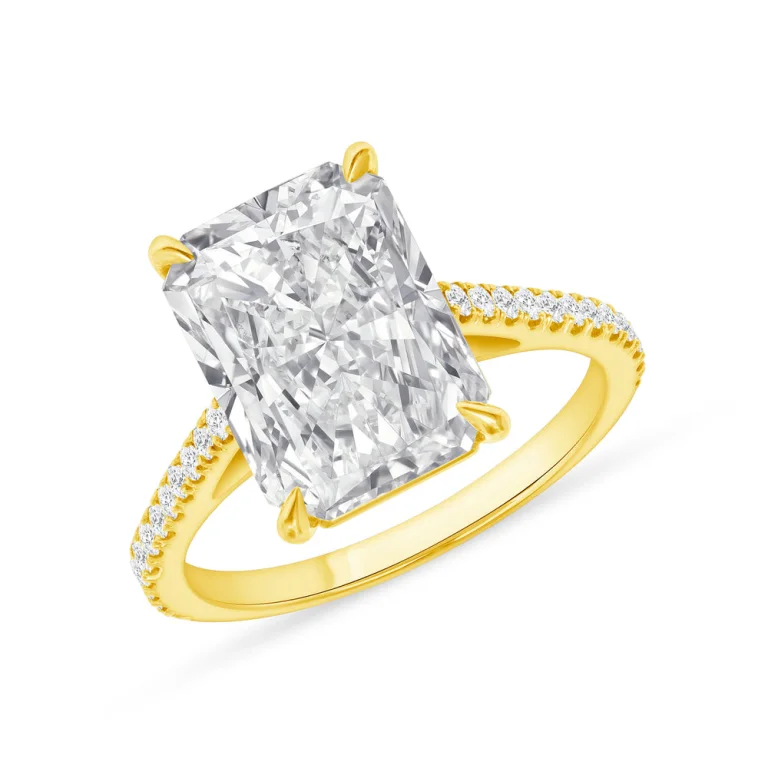 5.02 Carat Radiant Statement | Brilliant White | 14K White Gold | Timeless Brilliance