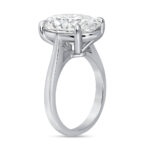 5.5 Carat Oval Statement | Brilliant White | 18K White Gold | Timeless Brilliance - Image 3