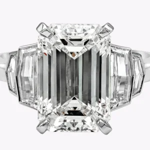 5.01 Carat Emerald Diamond Ring | 18K Gold | Timeless Brilliance
