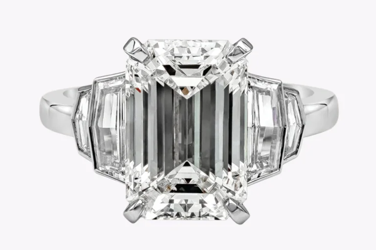 5.01 Carat Emerald Diamond Ring | 18K Gold | Timeless Brilliance