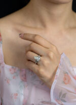 5.38 Carat Pear Diamond Ring | Brilliant White | 18K Gold | Radiant Elegance