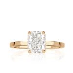 2.11 Carat Radiant Diamond Ring | Brilliant White | 14K White Gold | Modern Nobility