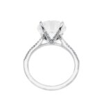 5.31 Carat Round Brilliant Diamond Ring | Brilliant White | 14K White Gold - Image 5