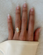 2 Carat Marquise Statement | Brilliant White | 14K White Gold | A Classic Statement - Image 2