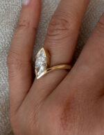 2 Carat Marquise Statement | Brilliant White | 14K White Gold | A Classic Statement - Image 3