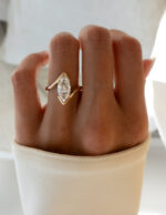 2 Carat Marquise Statement | Brilliant White | 14K White Gold | A Classic Statement - Image 5