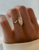 2 Carat Marquise Statement | Brilliant White | 14K White Gold | A Classic Statement - Image 7