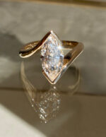2 Carat Marquise Statement | Brilliant White | 14K White Gold | A Classic Statement - Image 10