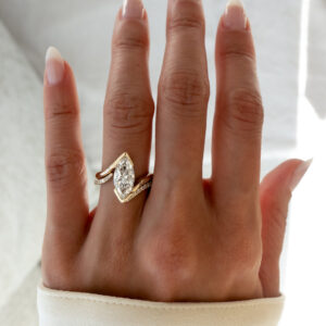 2 Carat Marquise Statement | Brilliant White | 14K White Gold | A Classic Statement
