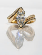 2 Carat Marquise Statement | Brilliant White | 14K White Gold | Effortless Elegance - Image 13