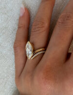 2 Carat Marquise Statement | Brilliant White | 14K White Gold | Effortless Elegance - Image 7